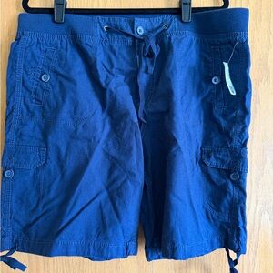 Faded Glory Women’s  Blue Cargo Shorts NWT